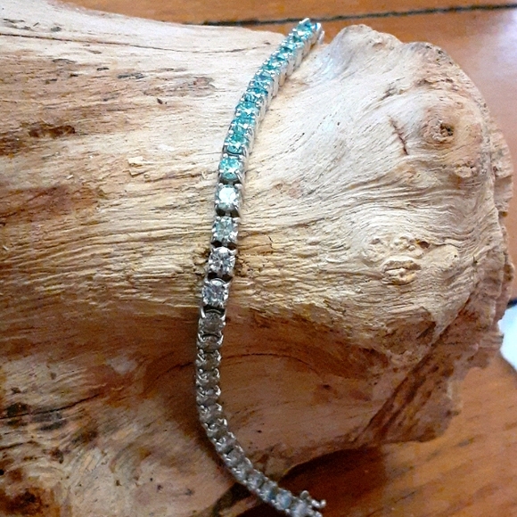 Jewelry - BLUE MOISSANITE TENNIS BRACELET